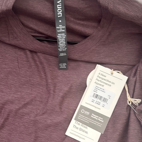 Vuori Mens Strato Tech Tee *NWT M/Elderberry Heather - Picture 6 of 6
